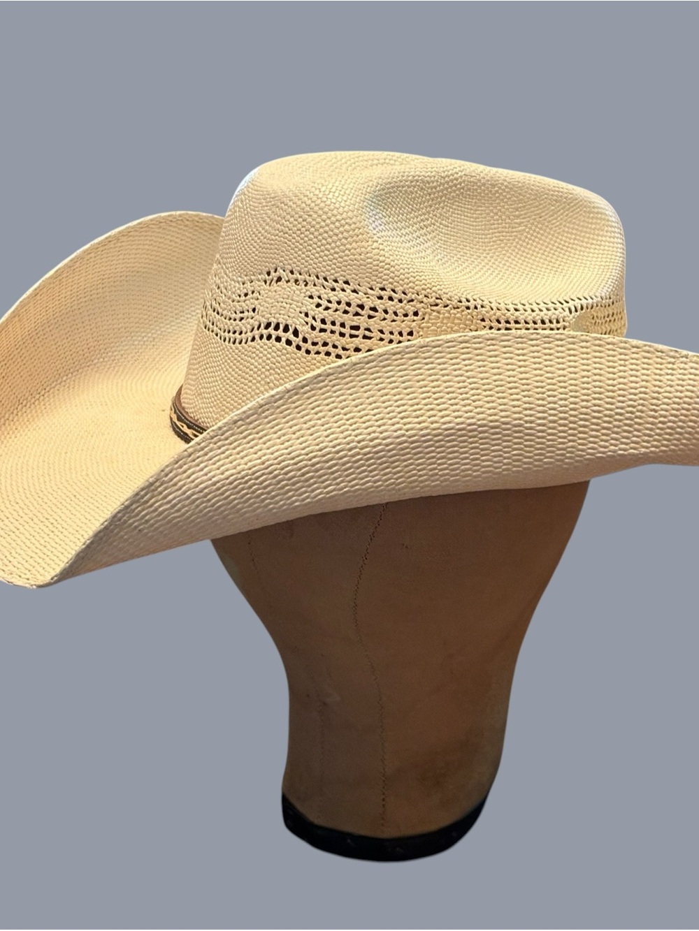 Atwood 50X Hereford LC Bangora Western Cowboy Hat with Ventilated Crown and band